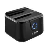 Tooq TQDS 802B Dock Station Doble Bahia HDD Negra