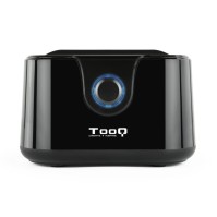 Tooq TQDS 802B Dock Station Doble Bahia HDD Negra