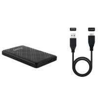 Tooq Caja externa 25 SATA USB31 Gen1 Negra