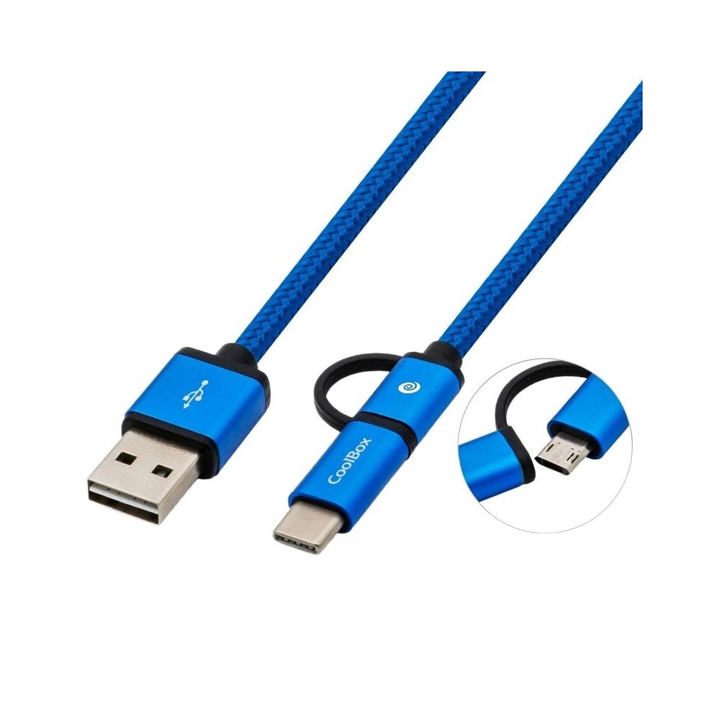 Coolbox Cable MULTIUSB MICRO C Azul