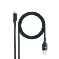 Nanocable Cable Lightining USB A M Negro 1 M