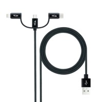 Nanocable Cable USB a USB C Micro USB Lighthning