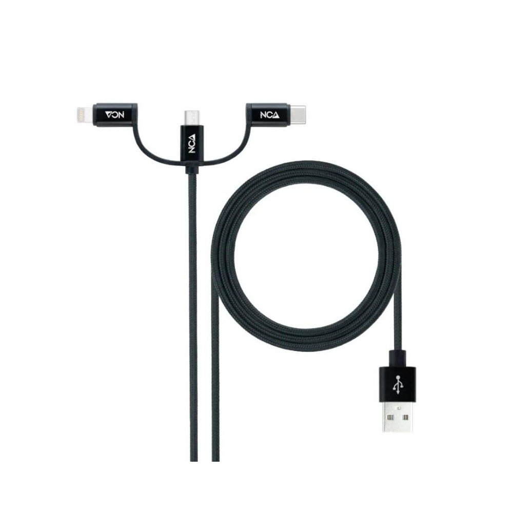 Nanocable Cable USB a USB C Micro USB Lighthning