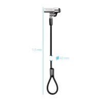 Tooq Cable seguridad T Nano con llave 15m