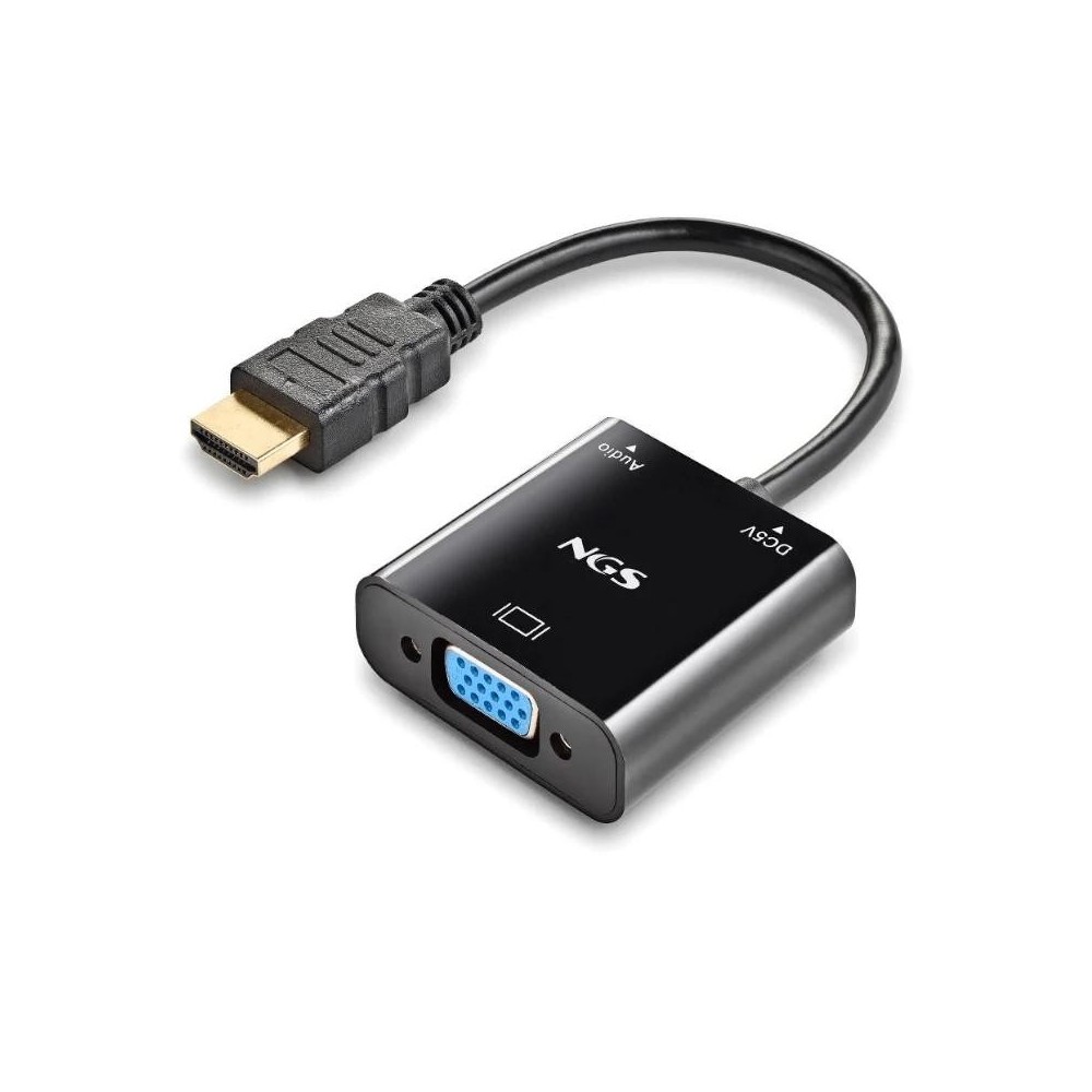 NGS ADAPTADOR HDMI A SVGA AUDIO FULL HD CABLE