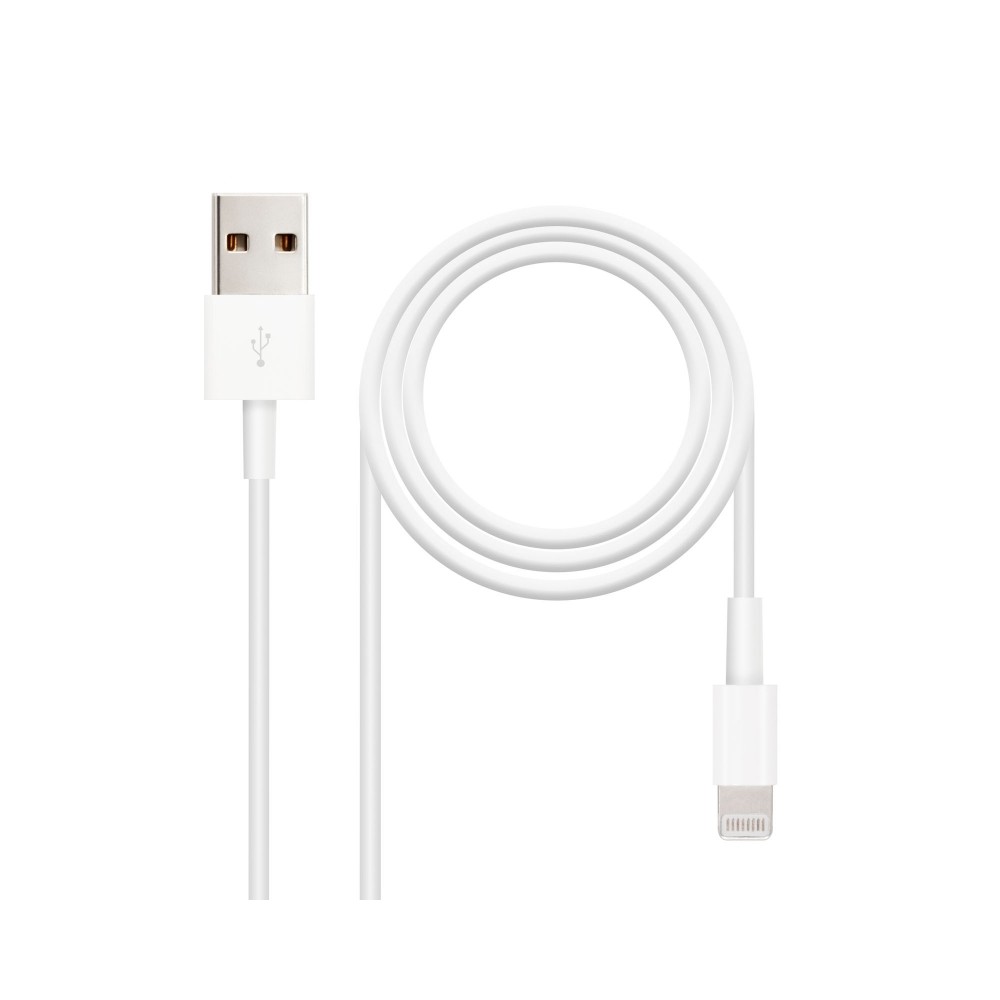 Nanocable Cable de datos carga LIGHTNING USB 2 M