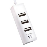 EWENT EW1122 MINI HUB USB 4 PUERTOS BLANCO