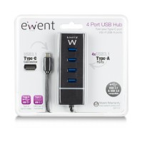 Ewent E1137 HUB USB TIPO C 4 PUEROS USB 31