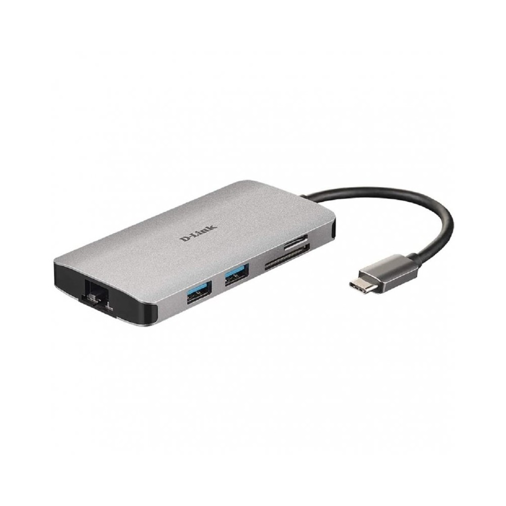 D Link DUB M810 Hub USB C 8 en 1 HDMI Eth CardRead