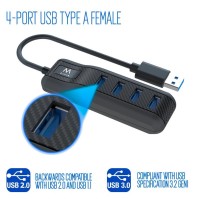 EWENT EW1138 Hub 4 Puertos USB 31 Gen1 USB 30