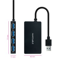 Nanocable Hub USB 30 con 4 Puertos de USB 30