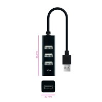 Nanocable Hub USB 20 con 4 Puertos de USB 20