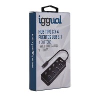 iggual Hub tipo C x 4 puertos USB 31 4BUTTONS