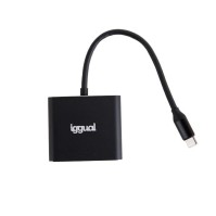 iggual Hub tipo C 3 en 1 HDMI USB30 PD100W