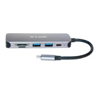 D Link DUB 2325 5 in 1 USB C Hub Card Reader