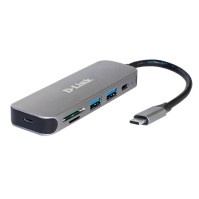 D Link DUB 2325 5 in 1 USB C Hub Card Reader