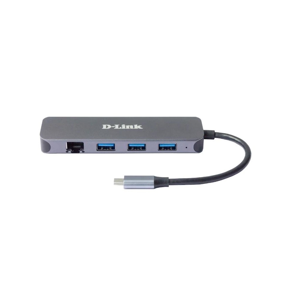 D Link DUB 2334 5 in 1 USB C Hub GbE PD