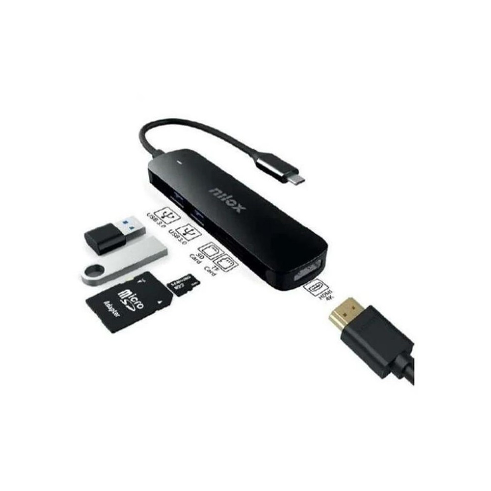 Nilox NXDSUSBC05 Adaptador USB C 5 en 1