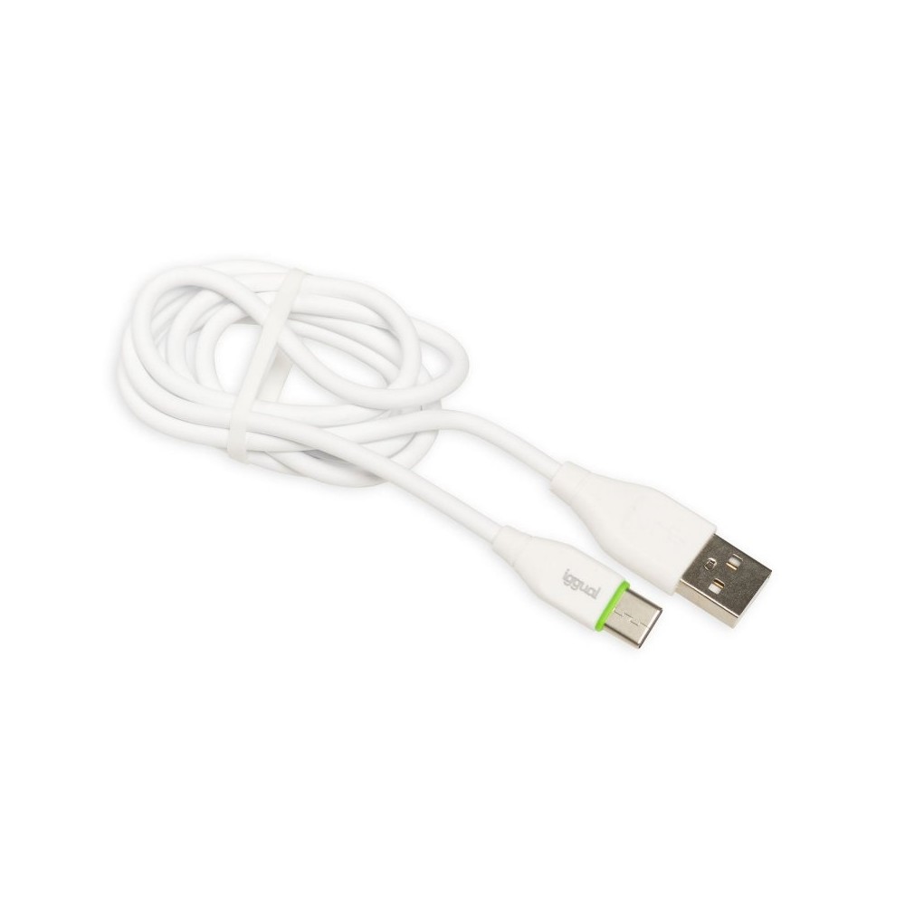 iggual cable USB A USB C 100 cm blanco