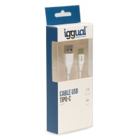 iggual cable USB A USB C 100 cm blanco