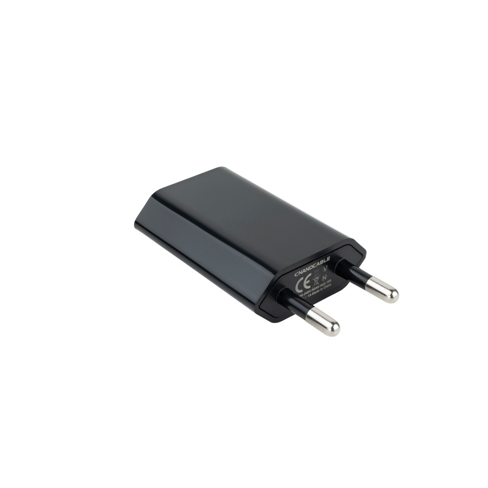 Nanocable Mini Cargador USB Ipod Iphone 5V 1A Neg