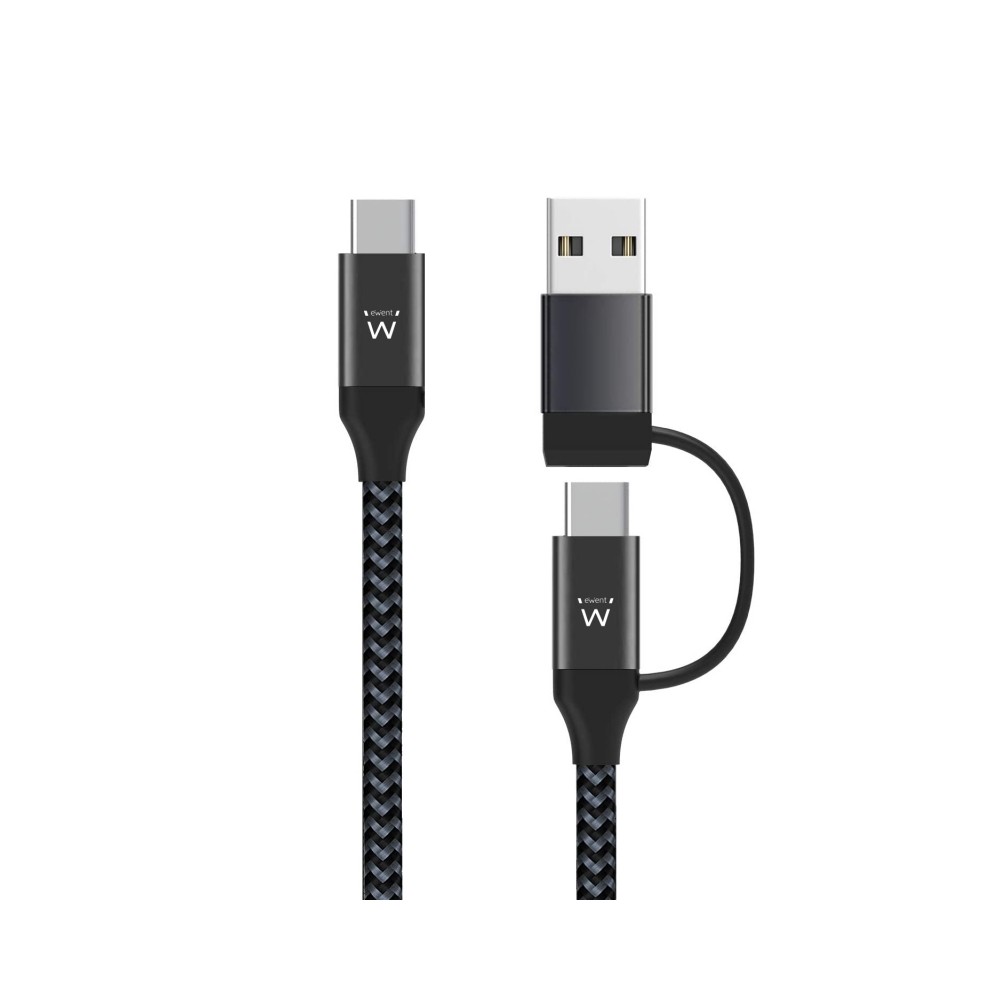 EWENT EW9918 Cable de carga usb C a usbA B 2 en 1