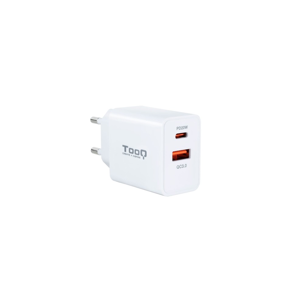 Tooq Cargador de pared doble USB C PD USB A