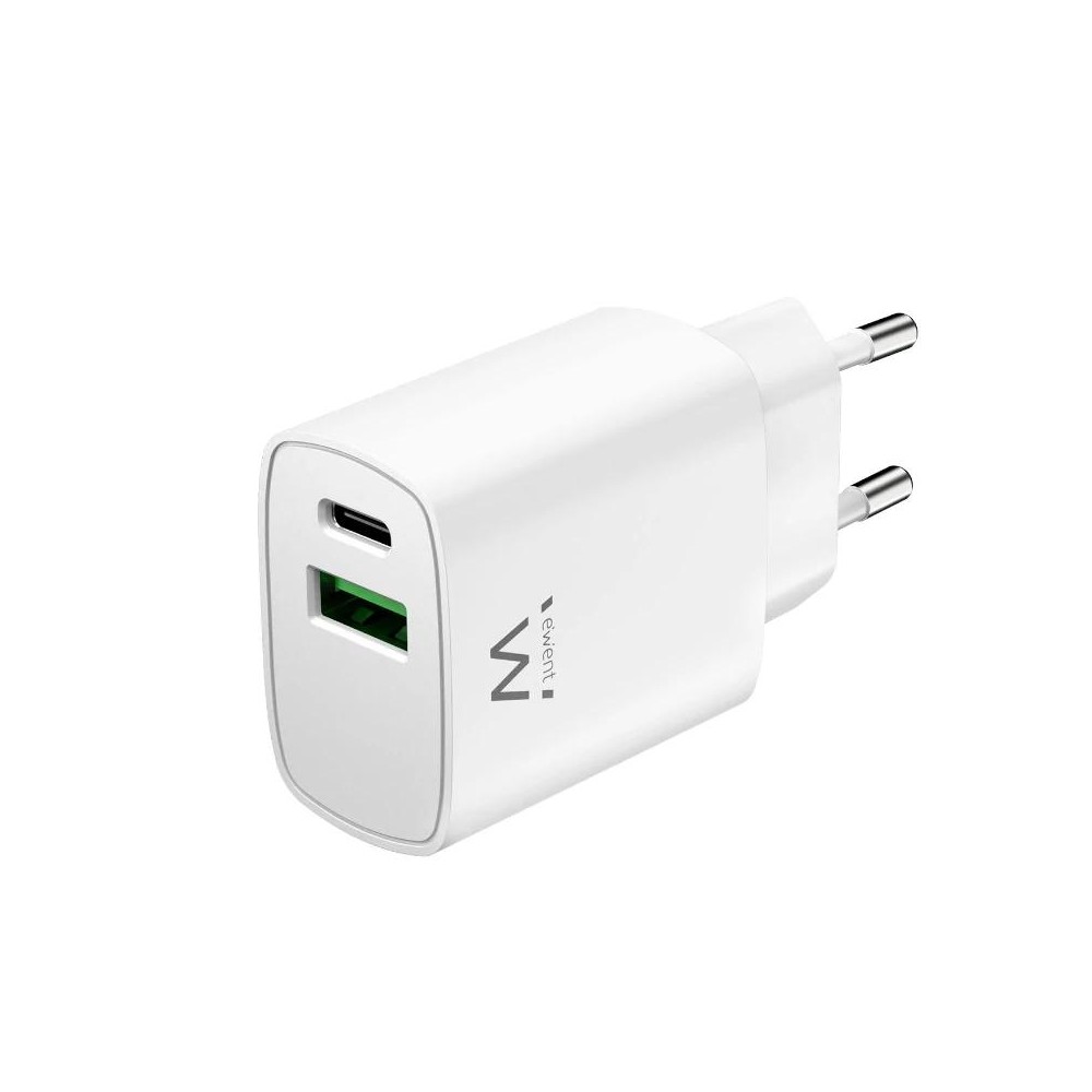 EWENT Cargador rapido Q3 20w Usb C y Usb A