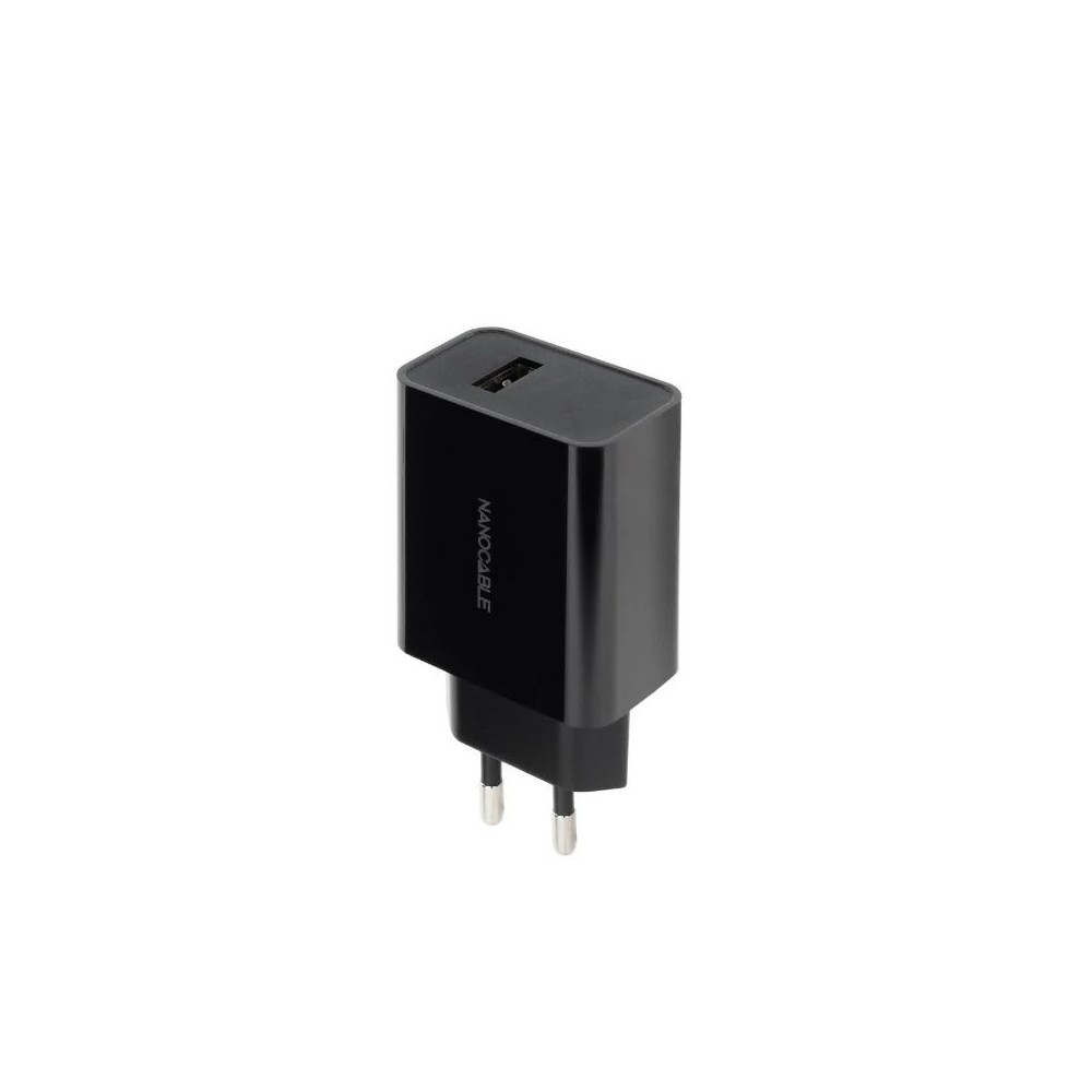 Nanocable Cargador 1 x USB 5V 21A Negro