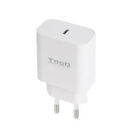 Tooq Cargador pared USB C PD30 20W Blanco