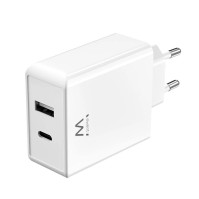 EWENT CARGADOR RAPIDO USB C Y USB A GAN 45W