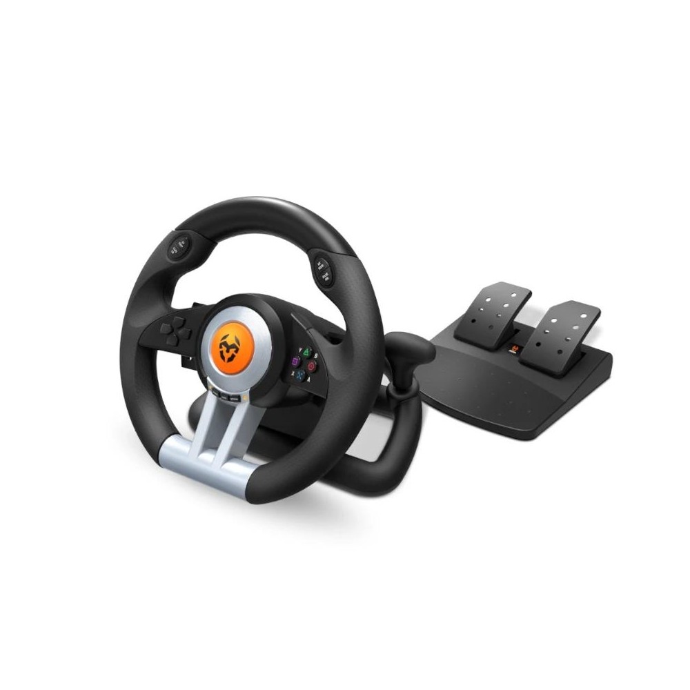 Krom Juego de Volante y pedales K Wheel Multip