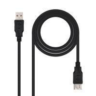 Nanocable Cable USB 20 tipo A M A H Negro 3m