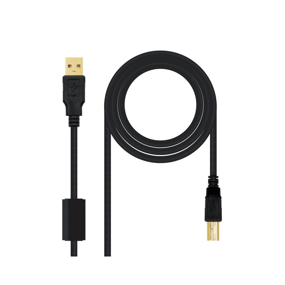 Nanocable Cable USB 20 Impresora Ferrita 20 M