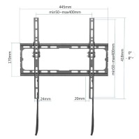 iggual SPTV15 Soporte TV 21 75 45kg pared Tilt