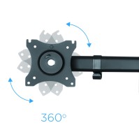 Tooq DB1327TN B Soporte Monitor Mesa 3Brazos 13 27