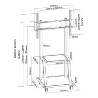 Tooq FS20100M B Soporte suelo Pantalla 37 100 neg