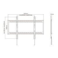 Tooq LP41130F B Soporte Pared fijo 60 100 130Kg