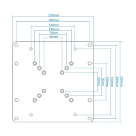 Tooq Adaptador VESA 200x200 para pantallas 23 42