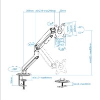 Tooq DB4032TNR G Soporte mesa monitor tv 17 32