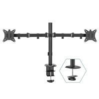 iggual SPM02 Soporte pinza 2 monitores 17 32