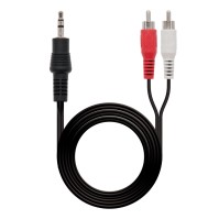 Nanocable Cable Audio Jack 35 M 2xRCA M 15 M