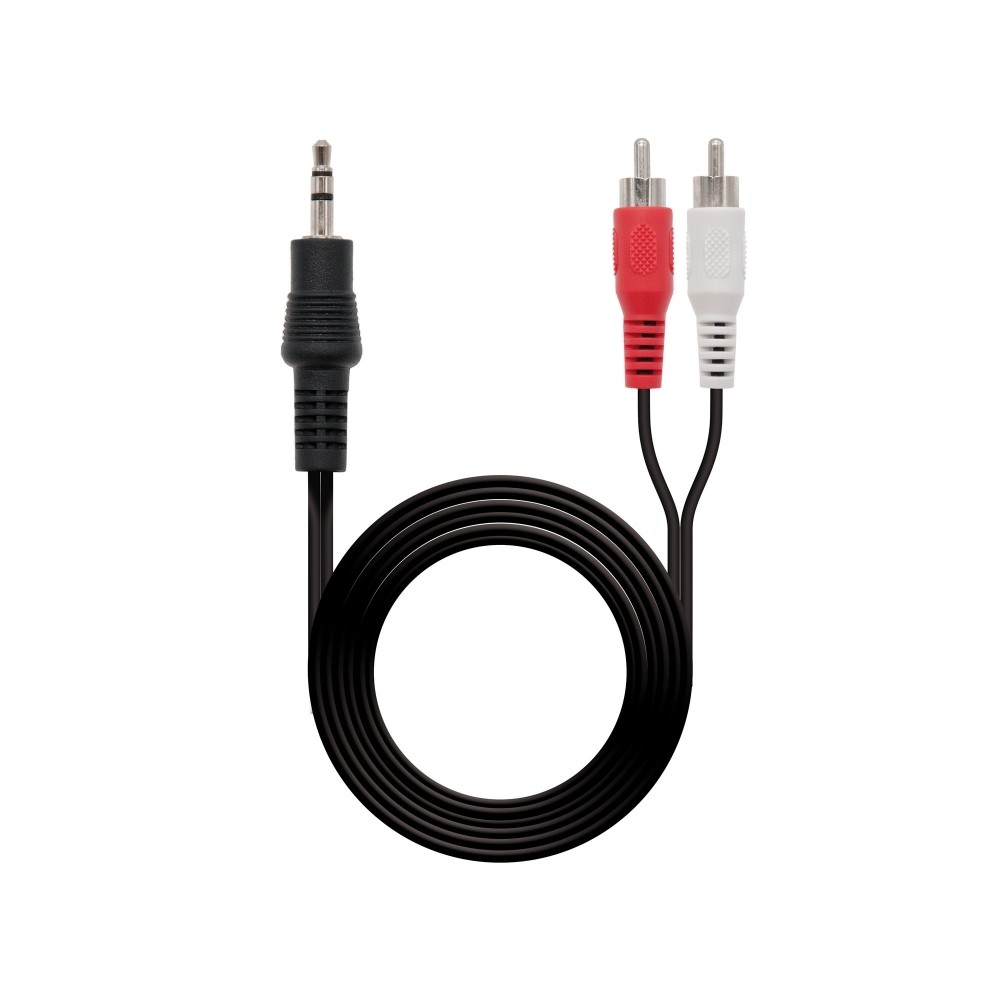 Nanocable Cable Audio Jack 35 M 2xRCA M 15 M