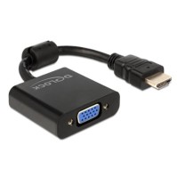 Delock Adaptador HDMI A 19 pines Macho a VGA Negro