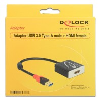 Delock Adaptador USB 30 tipo a Macho Hdmi Hembra