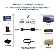 Nanocable Conversor DVI 241 M A VGA HDB15 H 10 cm