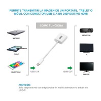 Nanocable Conversor USB C A HDMI 4K 15 cm