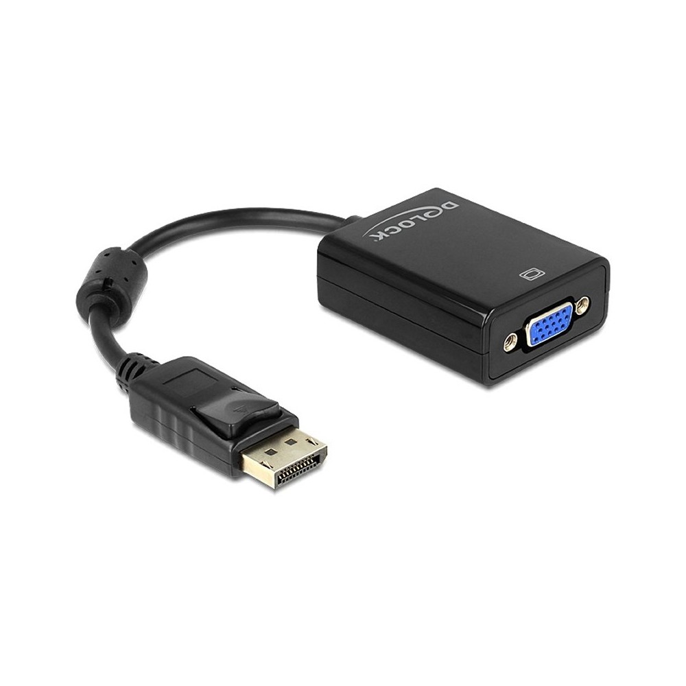 Delock Adapt Displayport Macho VGA Hembra Negro