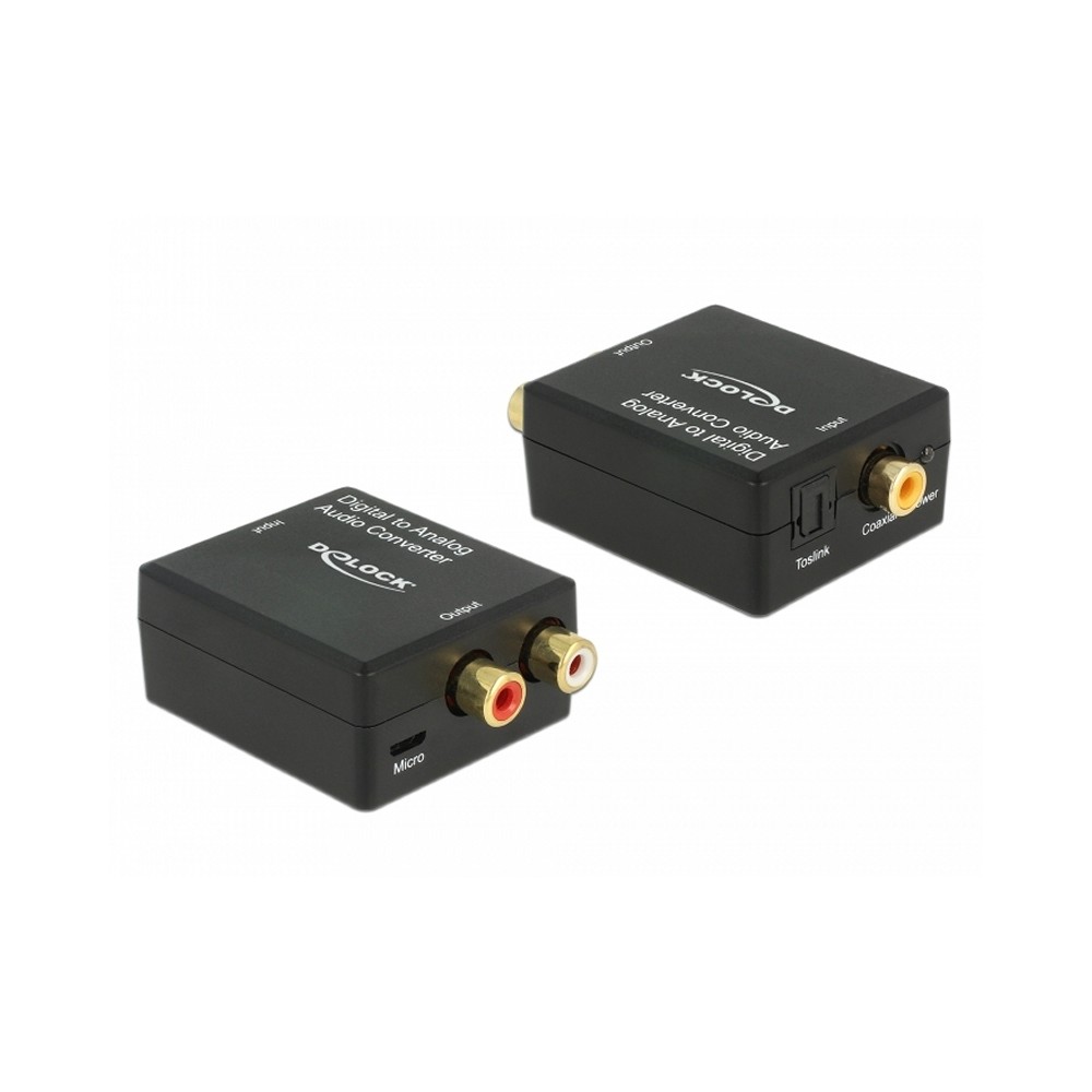 Delock Convertidor de audio Digital Toslink a RCA