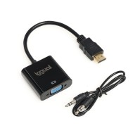 iggual Adaptador HDMI a VGA audio 35 mm